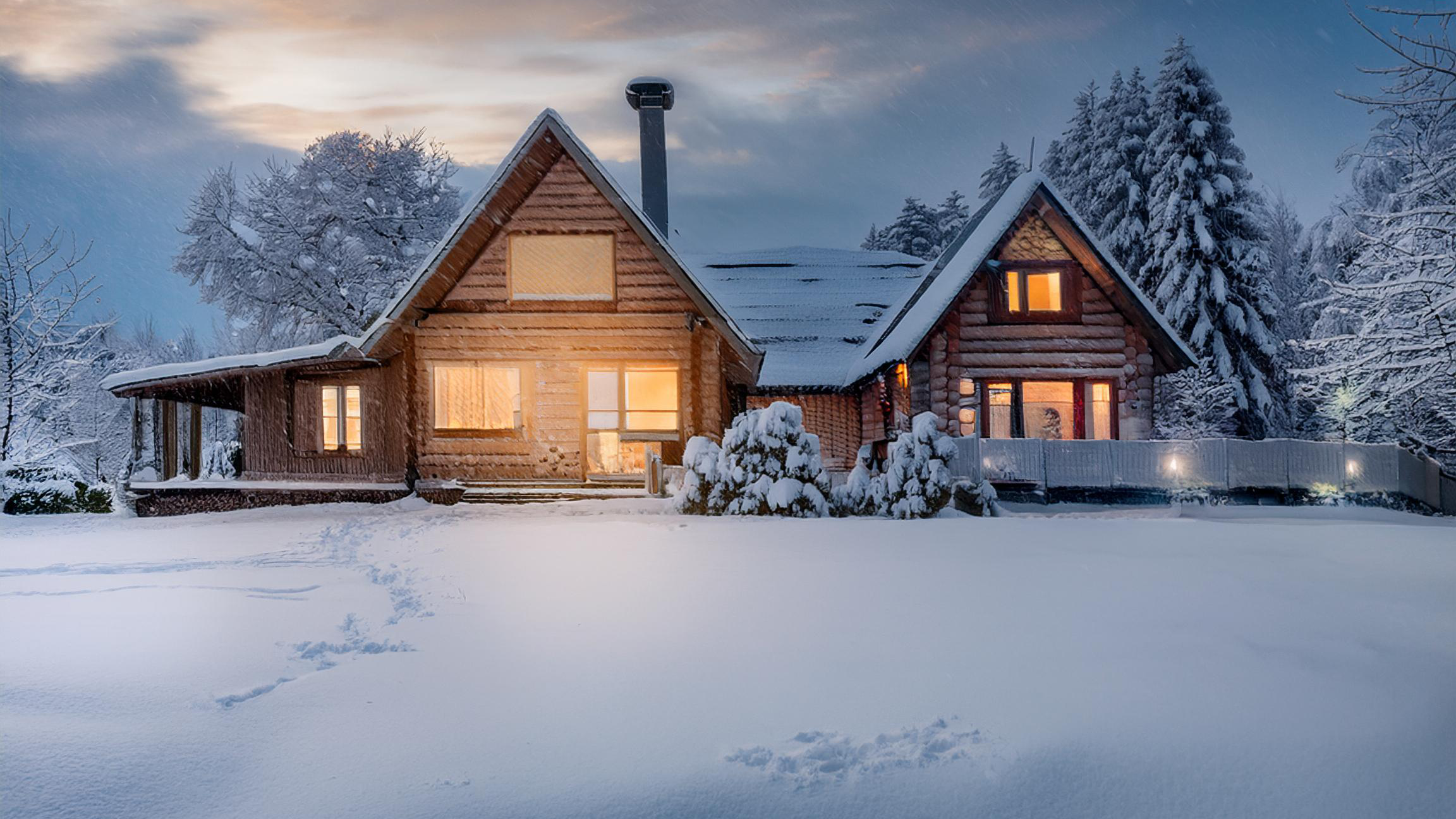 House in the snow